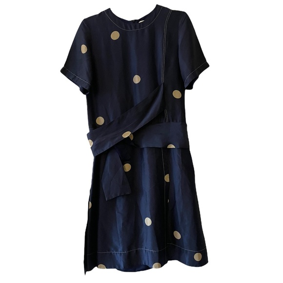3.1 Phillip Lim Polka Dot Cross Strapped Dress, Sz 4 - Picture 6 of 13